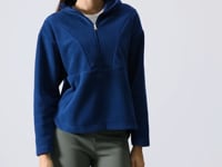 Parliament Thick Soft Textured Hooded Oversize Embroidered Fleece Women's Sweatshirt -97286