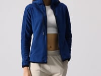 Parliament Thick Soft Textured Hooded Standard Fit Embroidered Fleece Women's Sweatshirt -97287