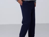 Indigo Classic Pocketed Standard Fit Cuffed Men's Tracksuit Bottom - 84652