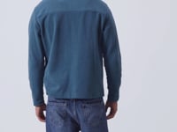 River Forest Green Straight Collar Men's Fleece Sweatshirt - 88310