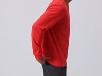 Fiesta Compact Cotton Thick Smooth Textured O Collar Standard Fit Men's Sweatshirt -88405