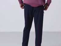 Indigo Zippered Pocket Standard Fit Jogger Men's Tracksuit Bottom - 84651