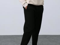 Black Classic Pocket Standard Fit Cuffed Men's Tracksuit Bottom - 84652