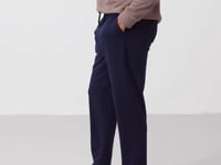 Indigo Laced Cuffed Standard Fit Classic Leg Men's Tracksuit Bottom - 84682