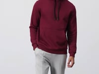 Purple Cotton Thick Fleece-Lined Soft Textured Comfort Fit Embroidered Men's Sweatshirt - 88419