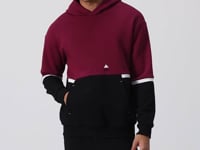 Purple Cotton Thick Fleece-Lined Soft Textured Comfort Fit Embroidered Men's Sweatshirt - 88417