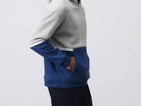 Stone Cotton Thick Fleece-Lined Soft Textured Comfort Fit Embroidered Men's Sweatshirt - 88417
