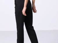 Black High Waist Comfort Fit Classic Leg Women's Tracksuit Bottom - 94584