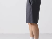 Anthracite Standard Fit Woven Lightly Stretch Men's Chino Shorts - 81290