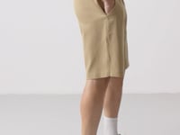 Dark Beige Standard Fit Woven Lightly Stretch Chino Men's Shorts - 81290