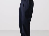 Navy Blue Textured Surface Comfort Fit Palazzo Men's Trousers - 82163