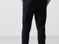 Black Standard Fit Woven Lightly Stretch Chino Men's Trousers - 82175