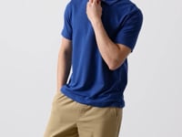 Parliament Basic Chest Logo Standard Fit Knitted Polo Collar Men's T-Shirt - 87768