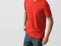 Men's Basic Short Sleeve Standard Fit O Neck T-shirt - 87911