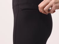 Black Polyester Flexible Standard Fit Performance Women's Tights - 94667