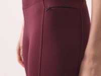 Bordeaux Polyester Flexible Standard Fit Performance Women's Tights - 94667