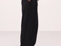 Black Soft Textured Pocket Detailed Comfort Fit Women's Trousers - 94672