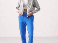 Stone-Hooded Zippered Oversize Women's Tracksuit Set - 95328