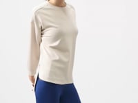 Soft Knit Textured O Collar Comfort Fit Women's Tunic Sweatshirt - 97305