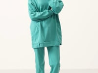 Basic Oversize Women's Tracksuit Tunic Set - 95347