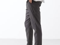 Anthracite Standard Fit Weaving Lightweight Flexible Chino Trousers - 82177