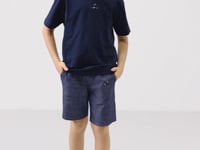 Nacy-Coat Cotton Oversize Fit Weaving Lightweight Flexible Chino Boy Shorts Set - 11276