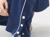 Round Collar Printed Wide Sleeve Standard Fit Girls Tracksuit Set