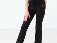 Black Flexible Standard Fit Basic Performance Girls Tights - 75193