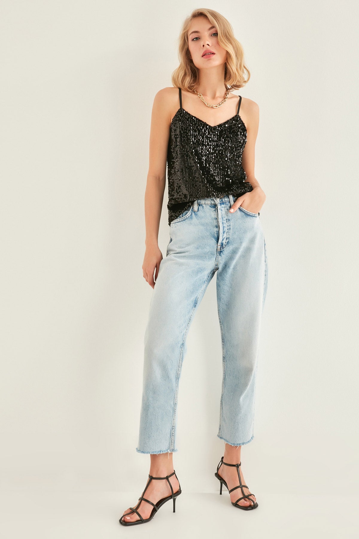 SEQUIN BLOUSE