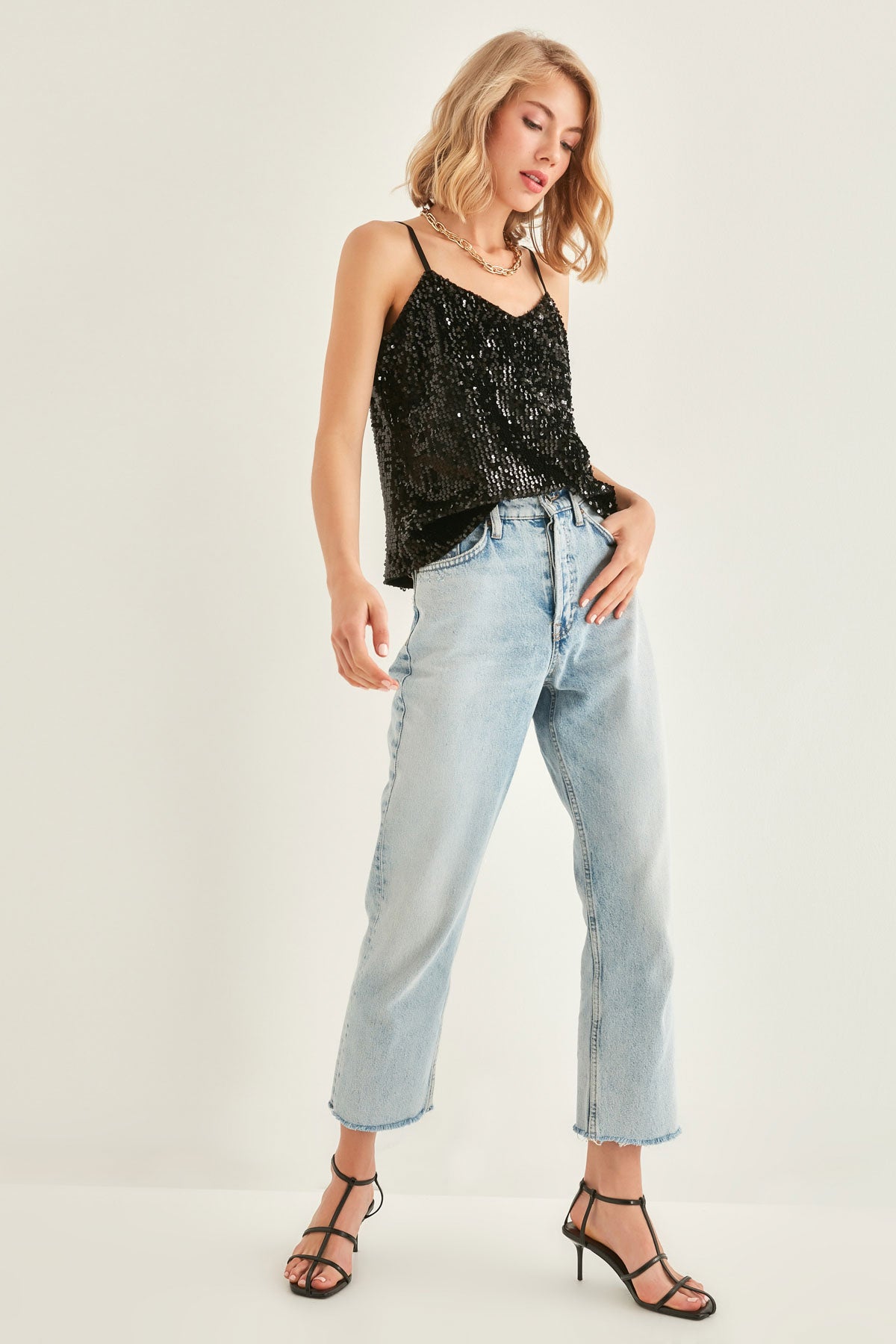 SEQUIN BLOUSE