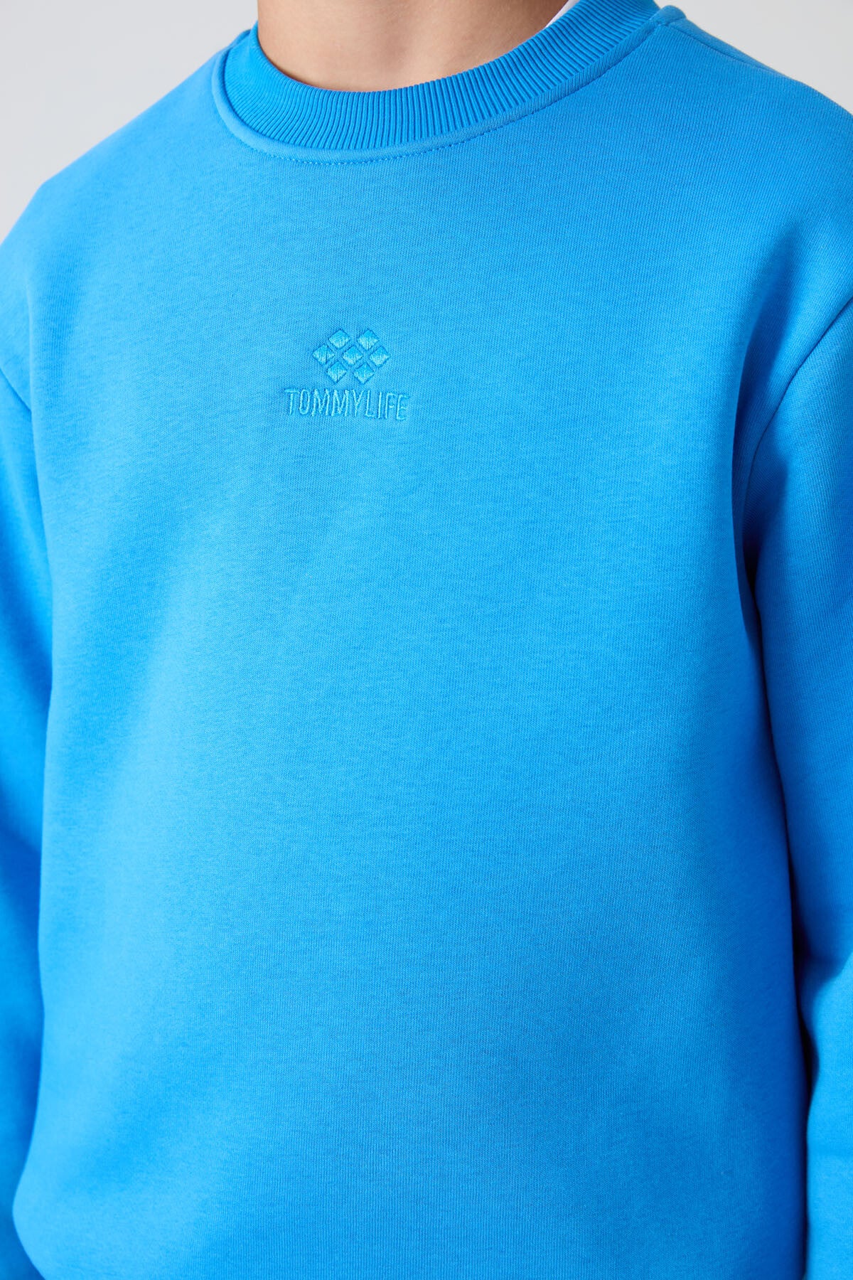 Cotton Thick Fleece-Lined Soft Textured Standard Fit Embroidered Boys' Sweatshirt - 11232