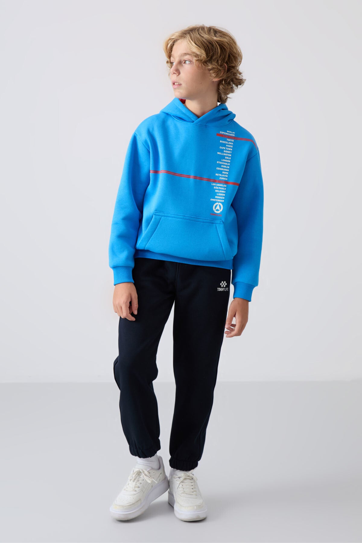 Cotton Thick Fleece-Lined Soft Textured Standard Fit Printed Boys' Sweatshirt - 11239