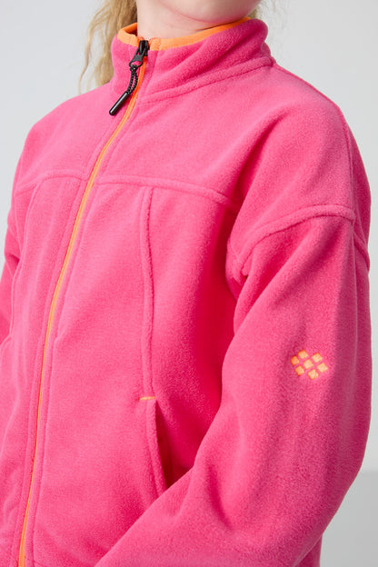 Pink Sugar Thick Soft Textured Standard Fit Embroidered Fleece Girl's Sweatshirt - 75157