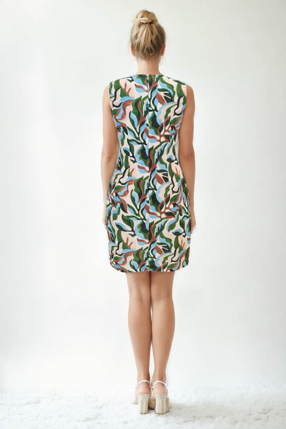 SLEEVELESS LINEN DRESS