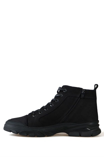 Pisa Genuine Leather Black Outdoor Men's Boots