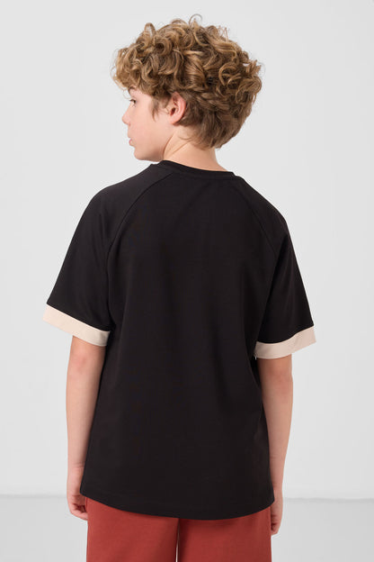 Oversized Pocket Detailed Boys T-Shirt - 11295