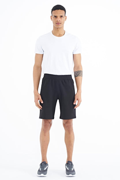 Ryan Black Striped Standard Fit Men's Shorts - 81239