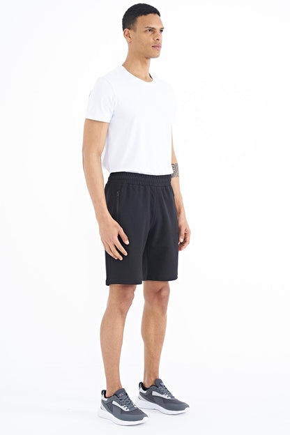 Ryan Black Striped Standard Fit Men's Shorts - 81239