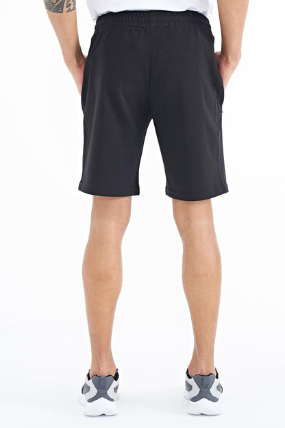 Ryan Black Striped Standard Fit Men's Shorts - 81239