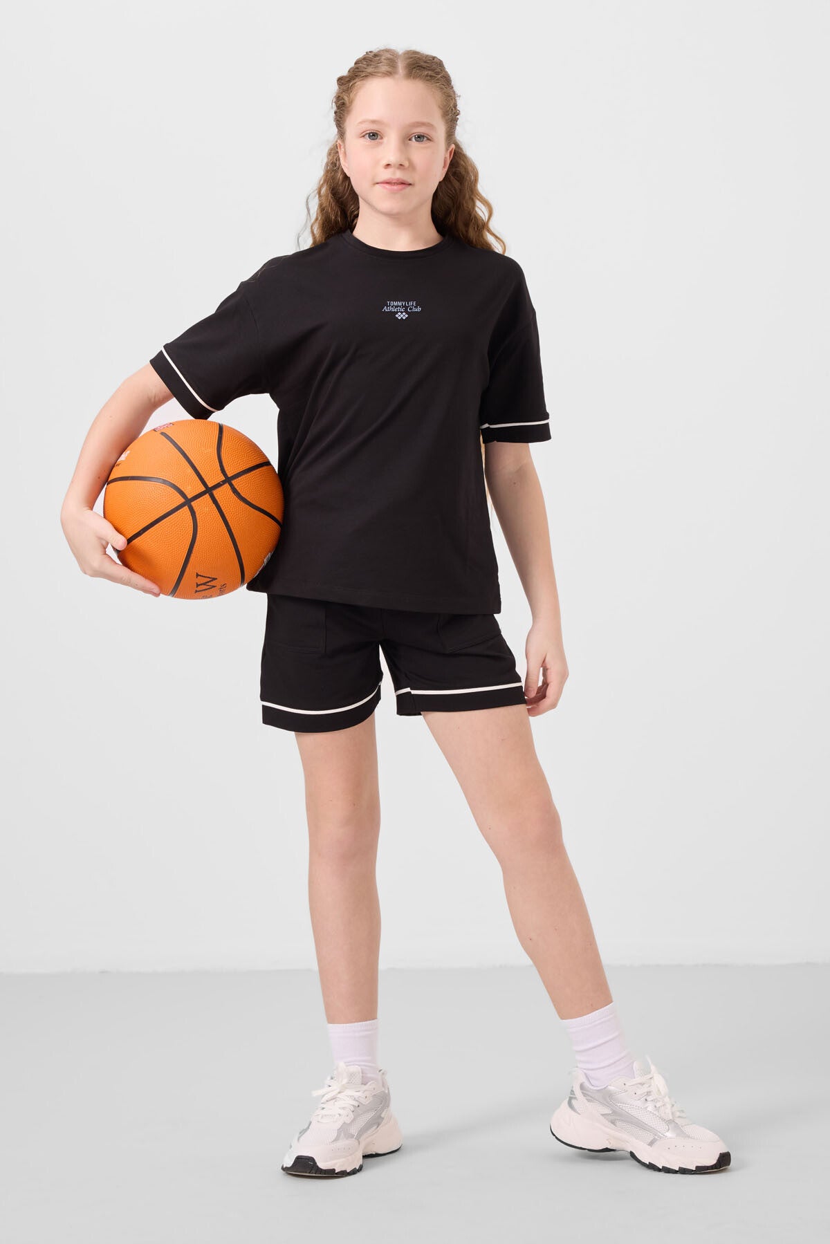 Black cotton soft cloth Standard Fit Basic Shorts Set - 75183