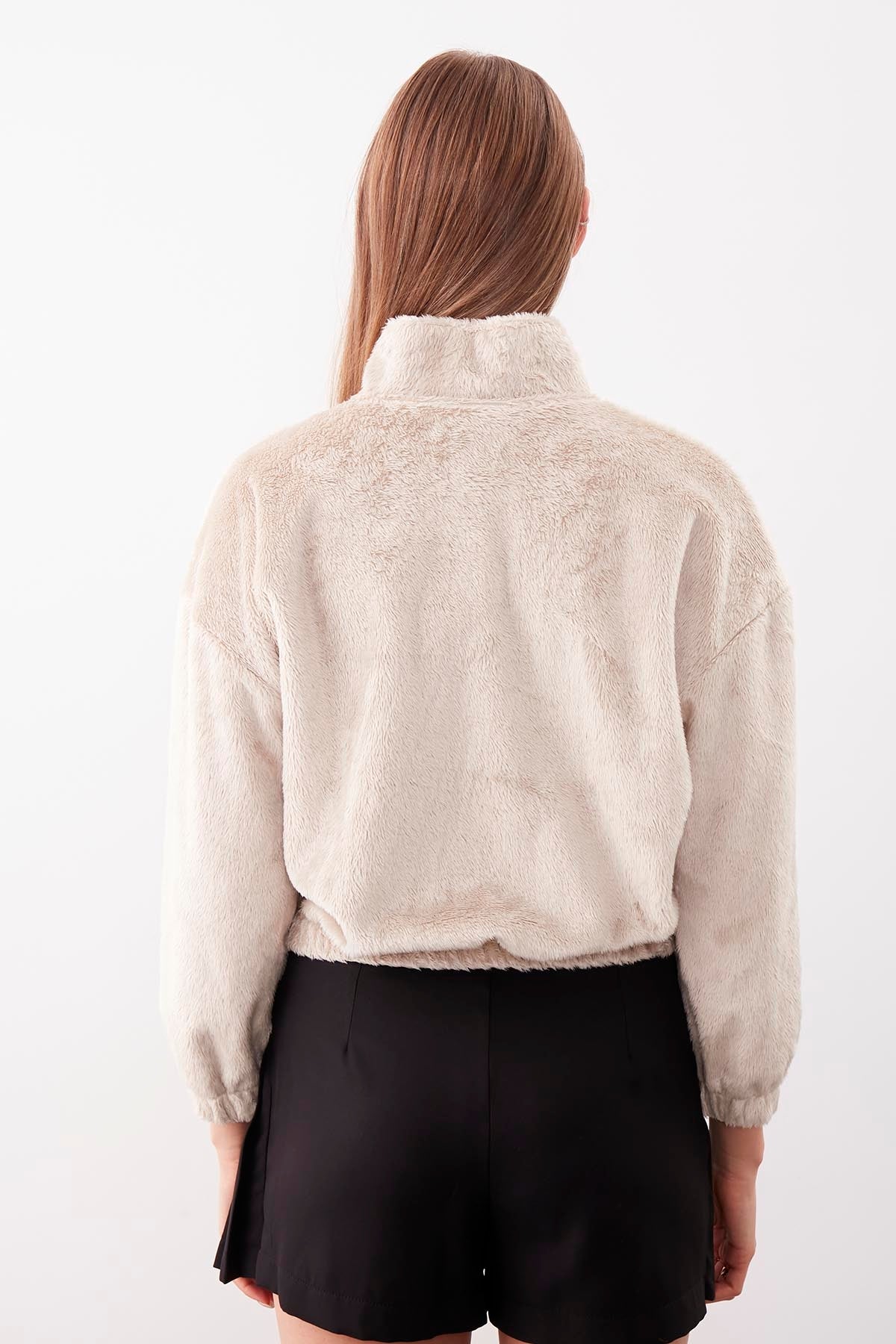PELUSH SWEAT WITH ZIPPER