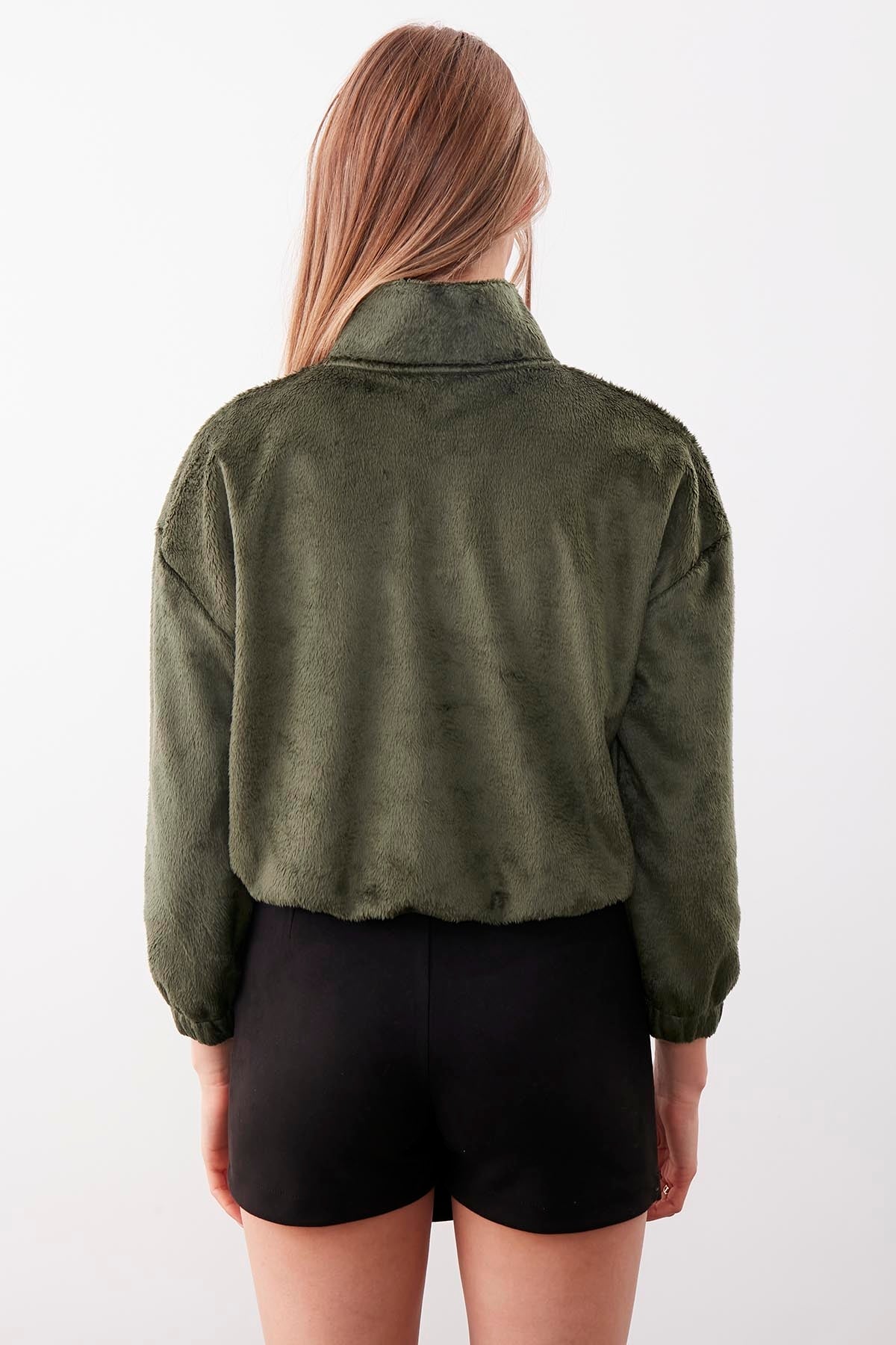 PELUSH SWEAT WITH ZIPPER