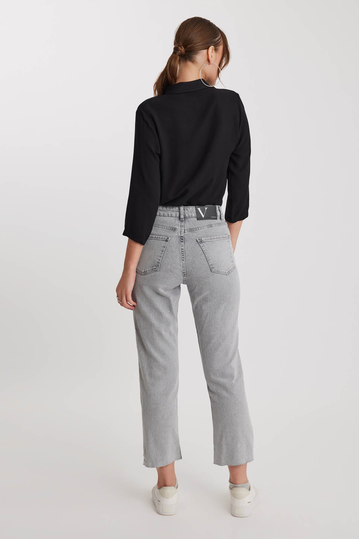 SLIM FIT CROP JEANS
