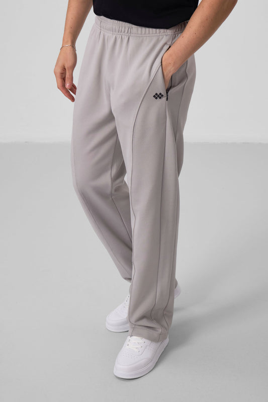 Stone Surface Textured Standard Fit Palazzo Men's Trousers - 82171
