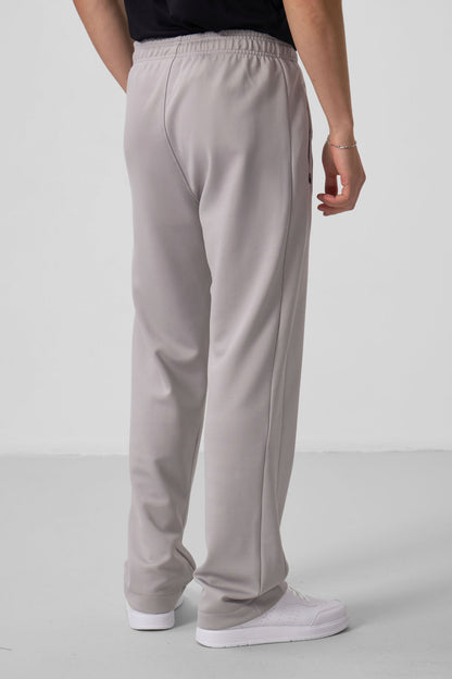 Stone Surface Textured Standard Fit Palazzo Men's Trousers - 82171