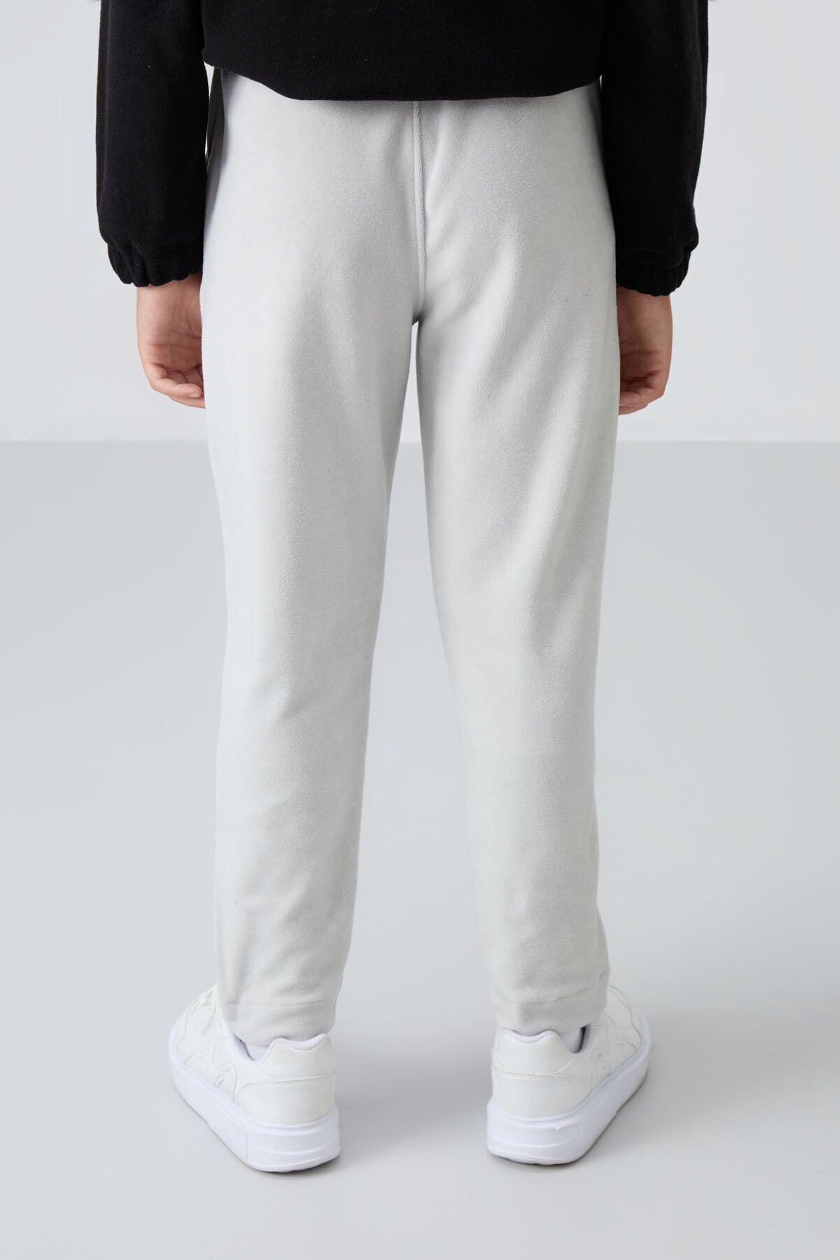 Stone Thick Soft Textured Standard Fit Embroidered Fleece Boys' Tracksuit Bottom - 11219