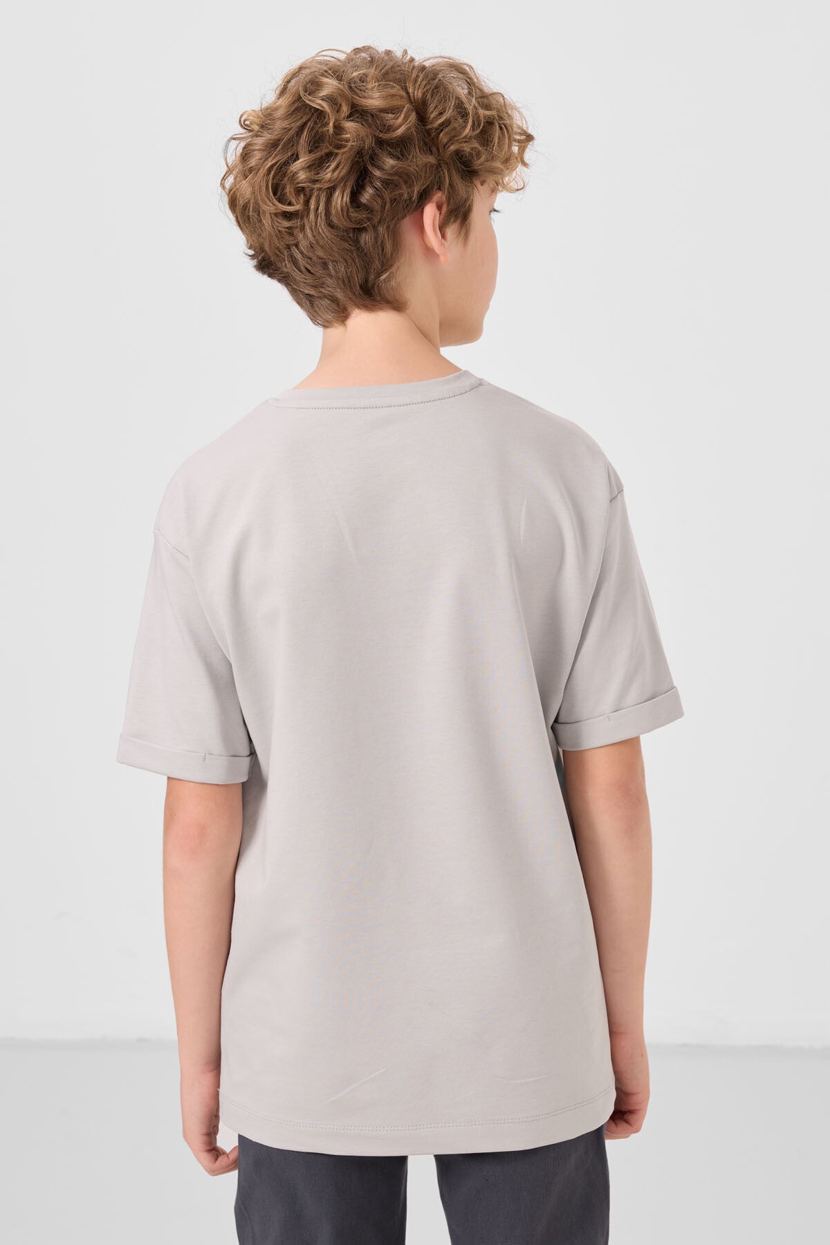 Oversized printed stone cotton soft fabric T-Shirt - 11301