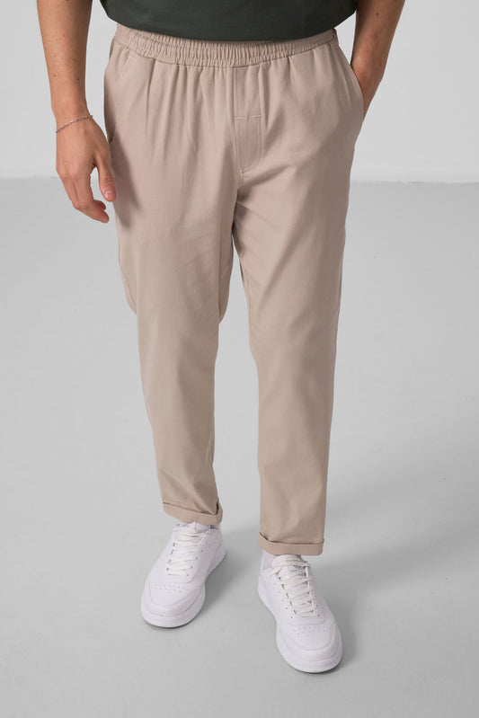 Standard Fit Woven Light Stretch Chino Men's Trousers - 82175