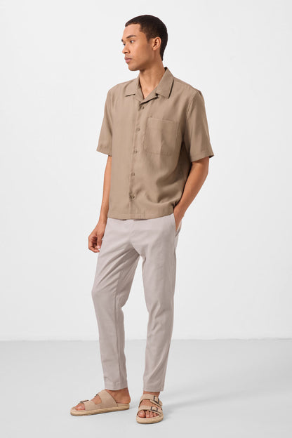 Stone Standard Fit Lightweight Chino Men's Trousers - 82179