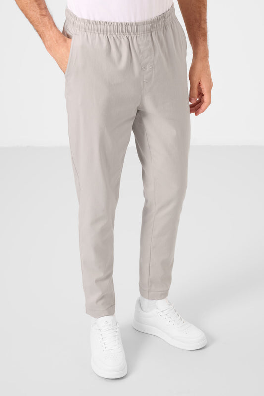 Stone Standard Fit weave lightweight elastic Chino trousers - 82180